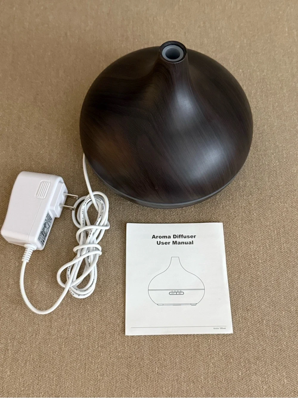 Dark Wood Grain Ultrasonic Aroma Diffuser